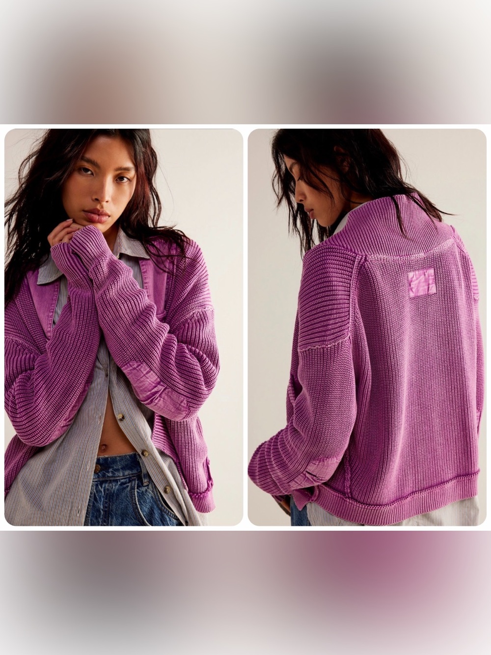 Free People We The Free Worn Thru Surplus Cardi - Bijou